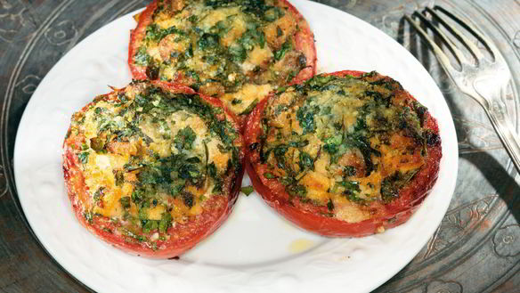 Рецепт Помидоры, фаршированные семгой и каперсами