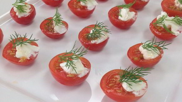 Рецепт Помидоры с плавленным сыром