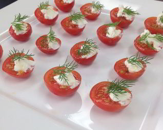 Помидоры с плавленным сыром