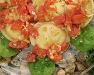 Равиоли с помидорами и маринованными артишоками