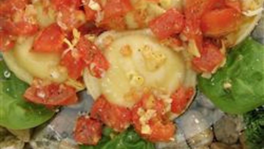 Рецепт равиоли с помидорами и маринованными артишоками