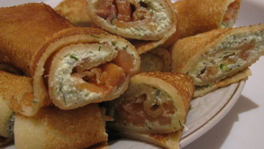 Рецепт блинные роллы