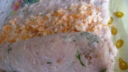 куриные котлетки-роллы