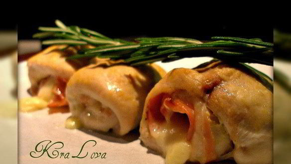 Рецепт Куриные роллы с беконом и сыром