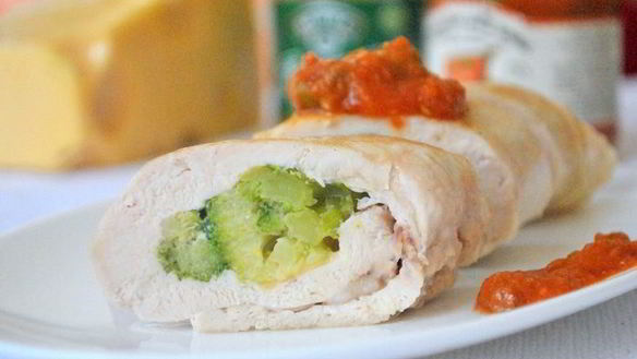 Рецепт Куриные роллы с брокколи и сыром