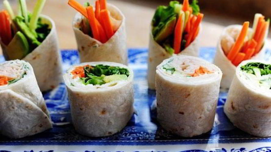 Рецепт овощные роллы из лепешек тортильяс