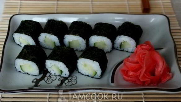 Рецепт Ролл Каппа маки с огурцом