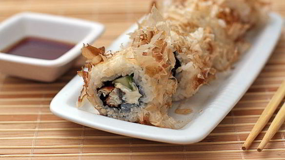 Рецепт Ролл в стружке тунца