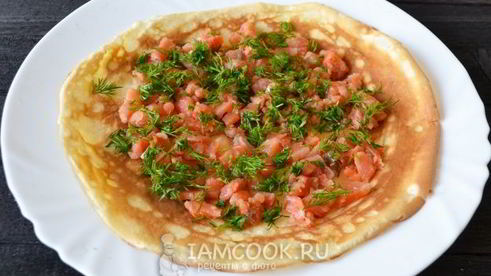 роллы из блинчиков с разной начинкой