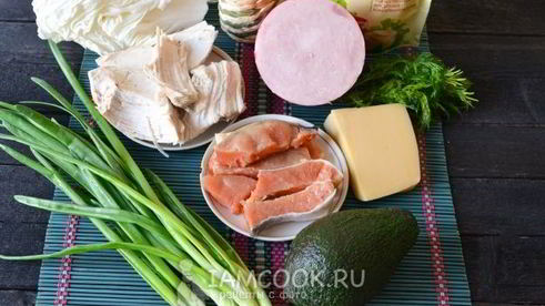 роллы из блинчиков с разной начинкой