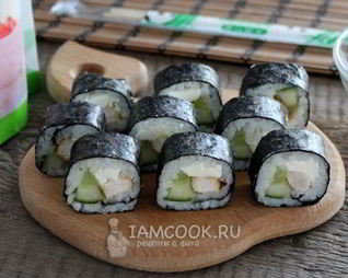 Роллы с курицей