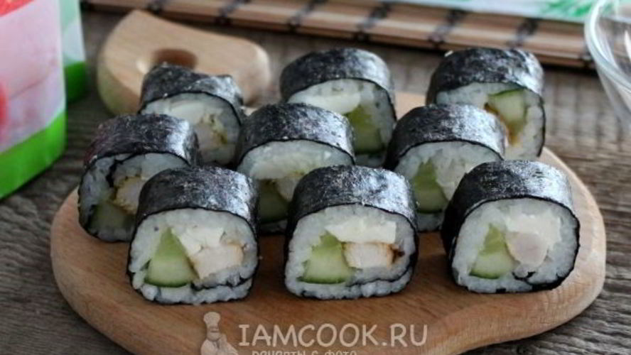 Рецепт роллы с курицей