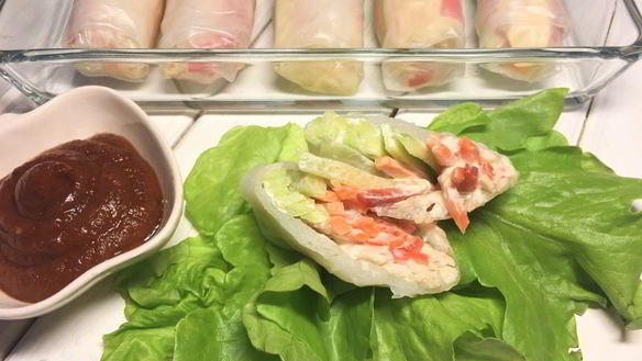 Рецепт Спринг-роллы с крабовыми палочками