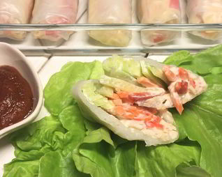 Спринг-роллы с крабовыми палочками