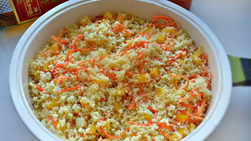 спринг-роллы с кускусом и овощами