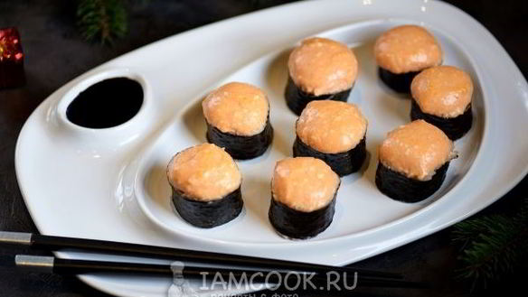 Рецепт Запеченные роллы с креветками