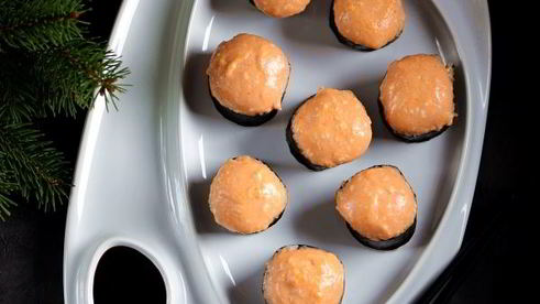 запеченные роллы с креветками