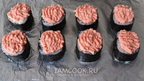 запеченные роллы с курицей