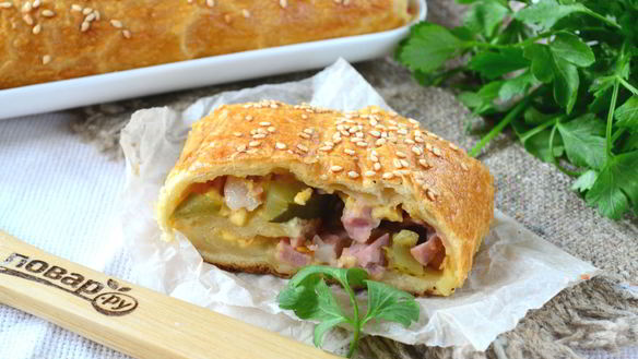 Рецепт Голландский рулет с ветчиной