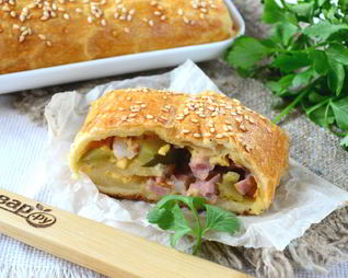 Голландский рулет с ветчиной