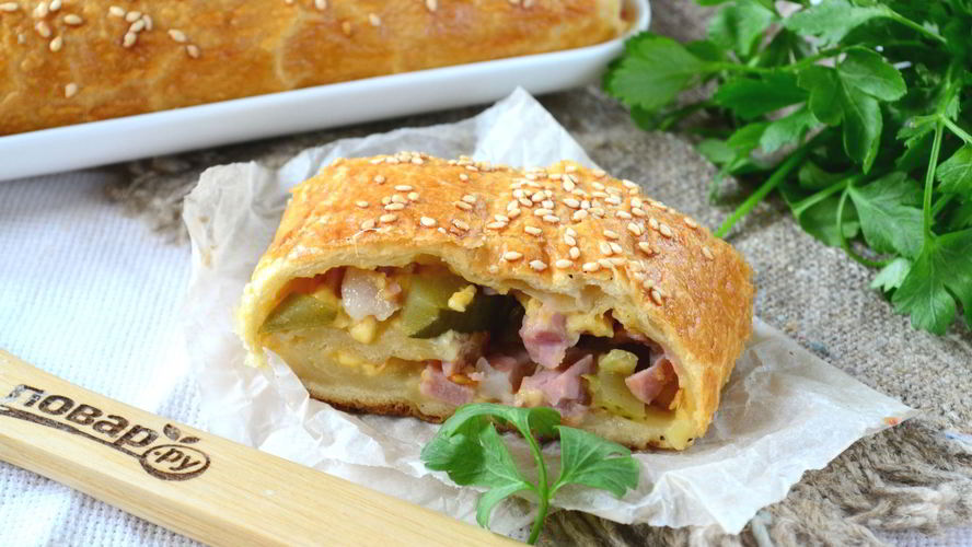 Рецепт голландский рулет с ветчиной