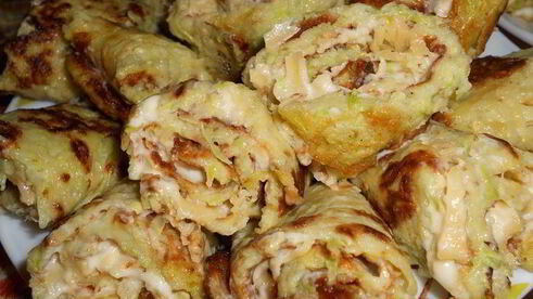 кабачковые рулеты