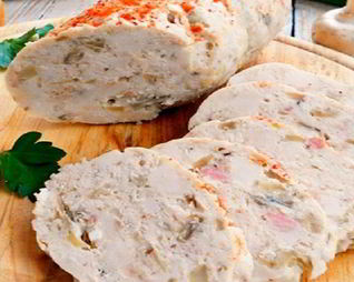 Куриный рулет с грибами