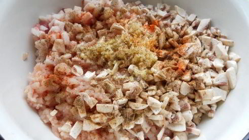 куриный рулет с грибами