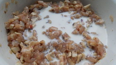 куриный рулет с грибами