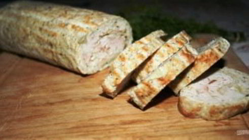 куриный рулет с омлетом