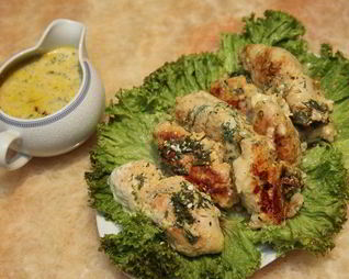 Куриные рулеты в молоке