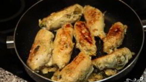 куриные рулеты в молоке