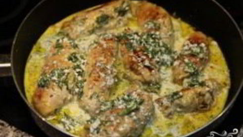 куриные рулеты в молоке