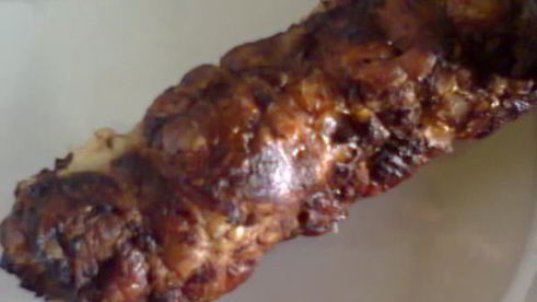 мясной рулет с горчицей