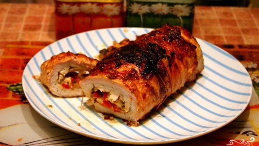 Рецепт мясной рулет в духовке