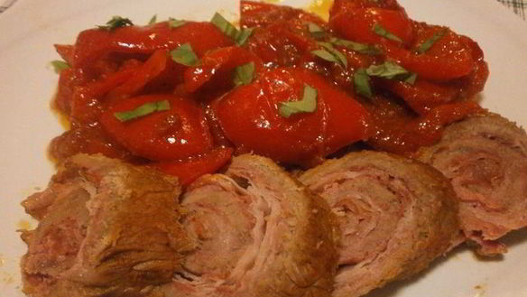 Рецепт Мясные рулетики с болгарским перцем