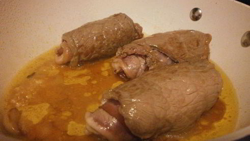 мясные рулетики с болгарским перцем