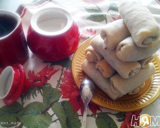 Постные рулетики с грибами