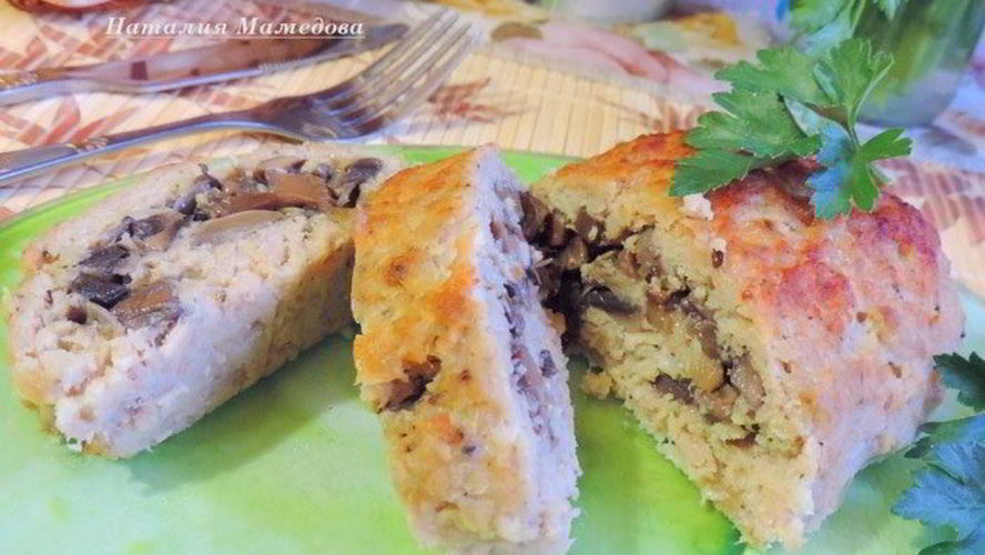 Рецепт рулет из фарша с начинкой