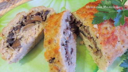 рулет из фарша с начинкой