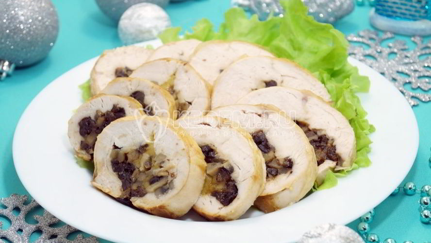 Рецепт рулет из куриной грудки