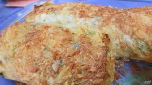 рулет из лаваша с яйцом и сыром