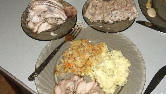 Рецепт Рулет из свиной головы