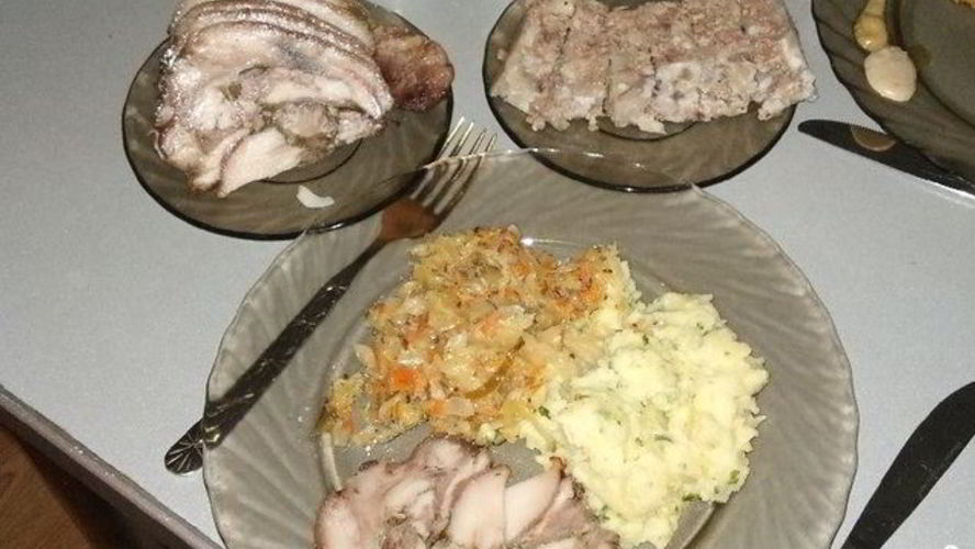 Рецепт рулет из свиной головы