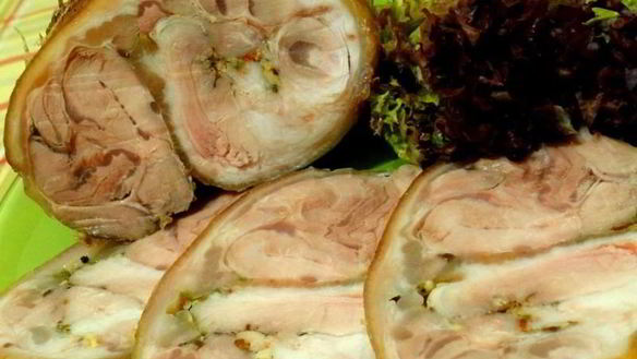 Рецепт Рулет из свиной рульки