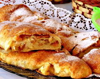 Рулет из творожного теста