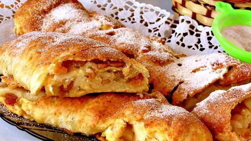 рулет из творожного теста