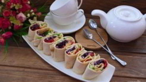 рулет радуга с овощами