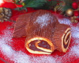 Рулет Рождественское полено