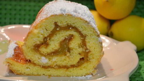 рулет с лимонным курдом